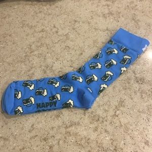 NWOT Happy Socks Foamy Beer Socks